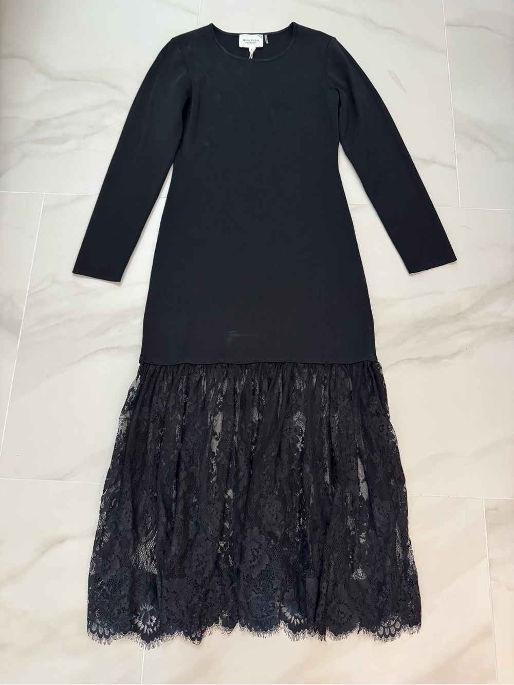 NWT Tuckernuck Hyacinth House Black Knit Giavanna Maxi Dress M - Picture 5 of 11